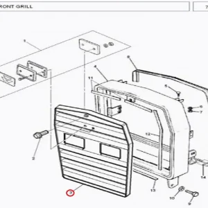 GRILL FRONT-375 N/M(233262 – 13701923)