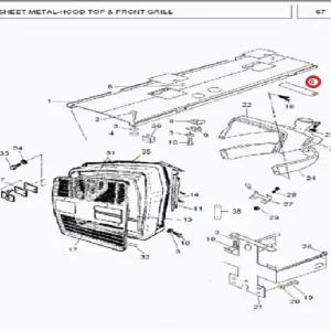 MOULDING STRIP HOOD TOP(23342 – 123342)