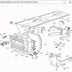 HOOD TOP (MF260)(235019 – 1235001F)