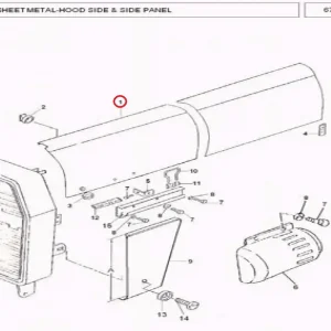 HOOD SIDE LH (MF260)(235020 – 1235005F)