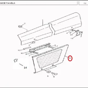 SIDE GRILL LH (MF350)(238024 – 1238008F)
