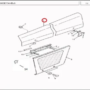 HOOD SIDE RH (MF350)(238027 – 1238014F)