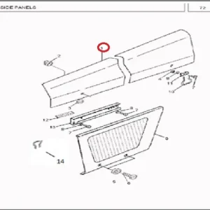HODD SIDE LH (MF350)(238028 – 1238015F)