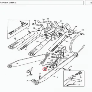NUT LOCK 3/4 x 16 LOWER LINK 385(253131 – 1253131)