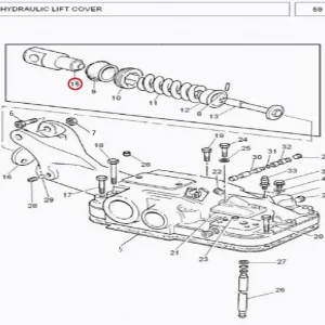 HEAD HYD. LIFT COVER(263271 – 11863389)