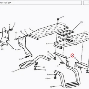SUPPORT FOOT STEP RH(303080 – 11694190)
