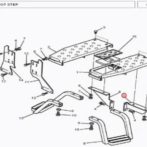 SUPPORT REAR LH FOOT STEP(303081)