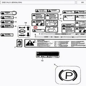 DECAL ELECT. (3596761M1 MF-375P)(33019 – 133019)