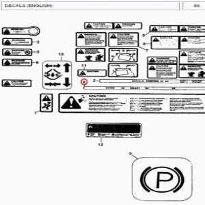 DECAL MAIN INSTR(3595675M3 MF375)(33026 – 133026)