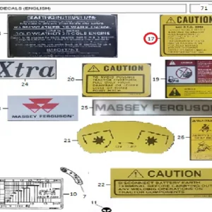 DECAL CAUTION PTO(33051 – 133051)
