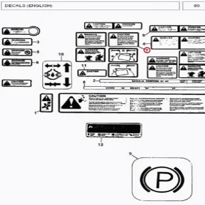 DECAL- POWER STEERING(333006 – 1333006)