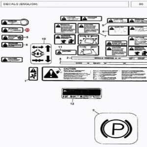 DECAL -BRAKE OIL(333022 – 1333022)