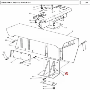 SUPPORT FENDER(343002 – 1343002)