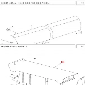FENDER LH (MF240,260,350,360)(34308 – 11679374F)