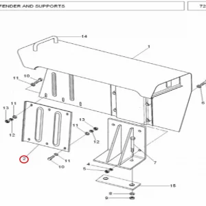 PLATE FENDER LH (MF240,260,350,360)(34309 – 134168F)
