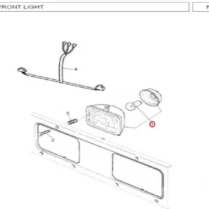 LAMP HEAD MF/240,260,350,385 (353206 – 35050 – 11693943)