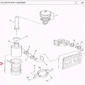 AIR CLEANER (NEW PART455011)(45008 – 11884278)