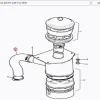 HOSE AIR CLEANER MF/375,385(453015 - 11695995)