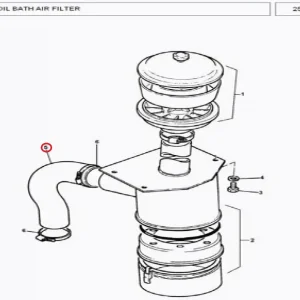 HOSE AIR CLEANER MF/375,385(453015 – 11695995)