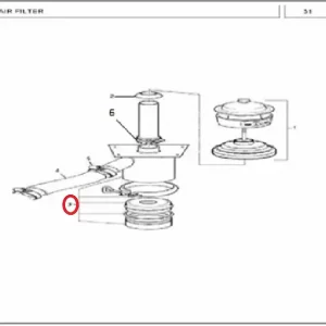 AIR CLEANER-MF350(458001 – 1458001)