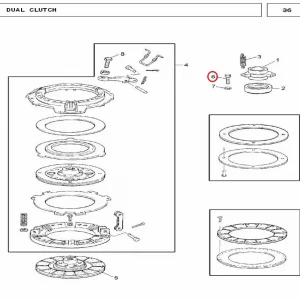 BOLT 5/16-18 CLUTCH CARRIER(46036 – 146036)