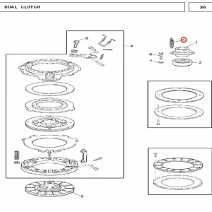 SPRING CLUTCH BEARING CONE(46042 – 146042)
