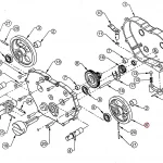 GEAR WITH OIL BLOWER CLOSURE(560176 - 502046460)