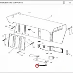 NUT 3/4-10 FENDER SUPP 375/385(813033 - 1813033)