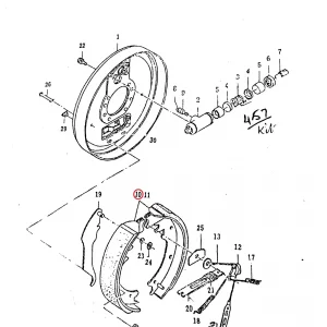 BRAKE SHOE ASSY.(82443375000G)