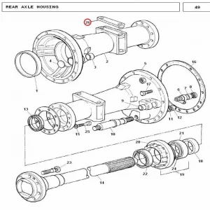 PLATE AXLE HOUSING(85024 – 185024)