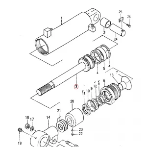 PISTON FORK LIFTER(8D20B850201)