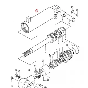 CYLINDER TUBE RH(8D20B850301)