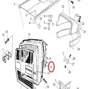 BRACKET ORBITROL(165001 – 1165001)