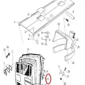 BRACKET RADIATOR LH