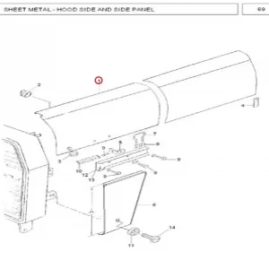 HOOD SIDE LH (MF240)(23331 – 123311F)
