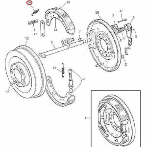 SPRING BRAKE SHOE (SMALL)(10306 – 11890319L)