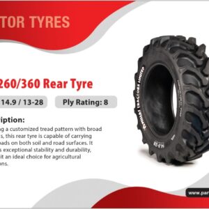 REAR TYRE MF260 14.9-13-28  (155002 – 1155002) 8PR